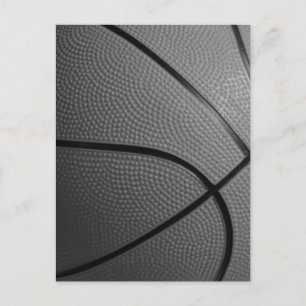 Carte postale Basket-ball noir et blanc