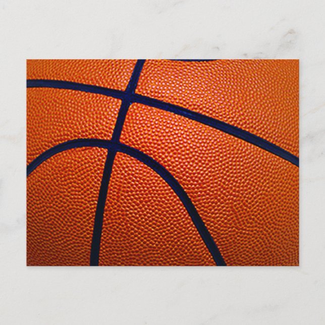 Carte Postale Basket-ball orange et noir (Devant)