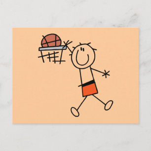 Carte Postale Basket-ball Slam Dunk T-shirts orange et Cadeaux