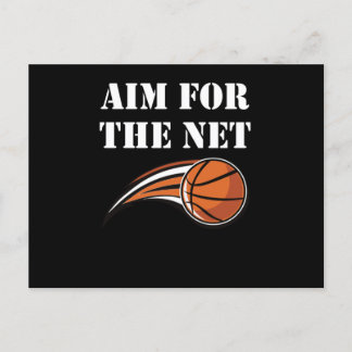 Carte Postale Basket-ball - Visez le filet