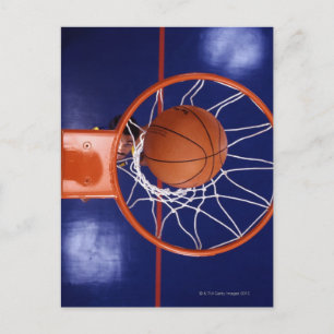 Carte Postale basket en cerceau