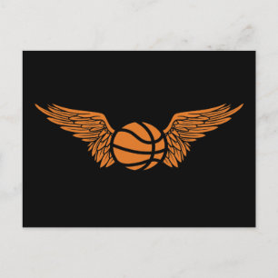 Carte Postale basketball ailé