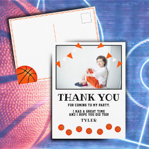 Carte Postale Basketball Balls Sports Photo Anniversaire Merci