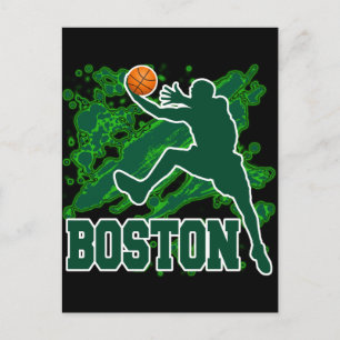 CARTE POSTALE BASKETBALL BOSTON