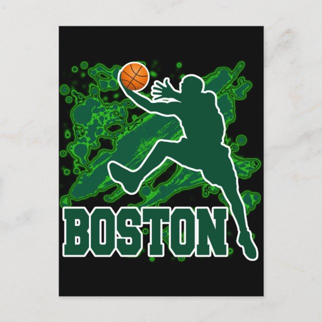 CARTE POSTALE BASKETBALL BOSTON (Devant)