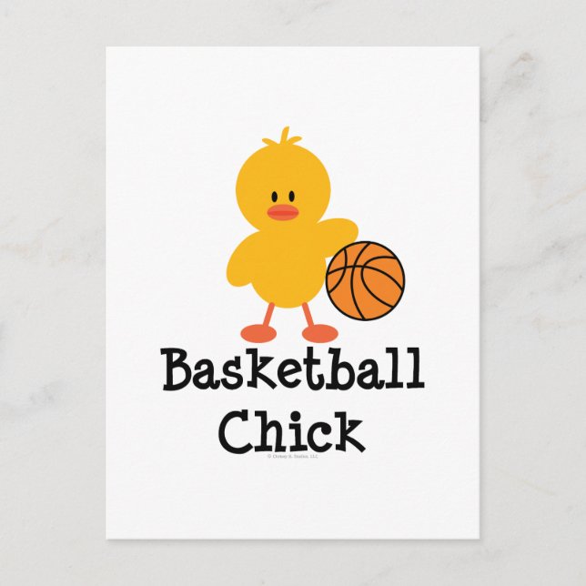 Carte postale Basketball Chick (Devant)