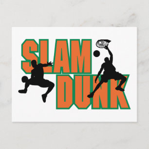 Carte Postale Basketball Slam Dunk