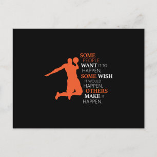 Carte Postale Basketball Sports Basketball Team Joueur Idée cade