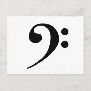 Carte postale Bass Clef