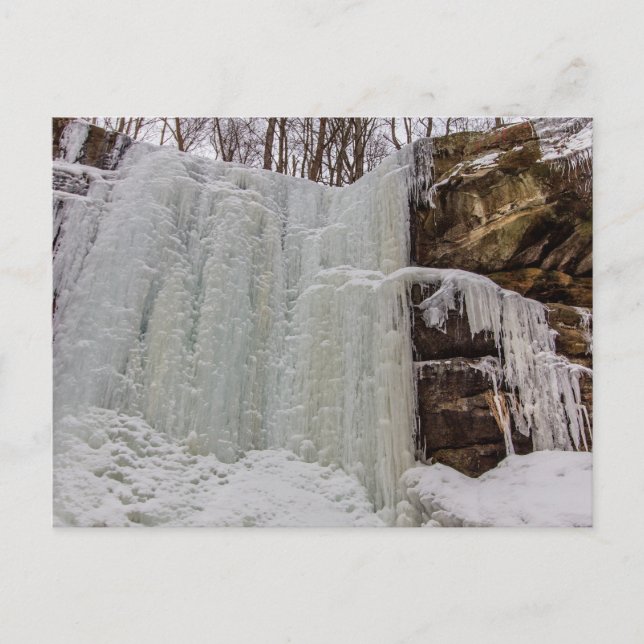 Carte Postale Basse-Dundee Chutes gelées en hiver, Dundee, Ohio (Devant)
