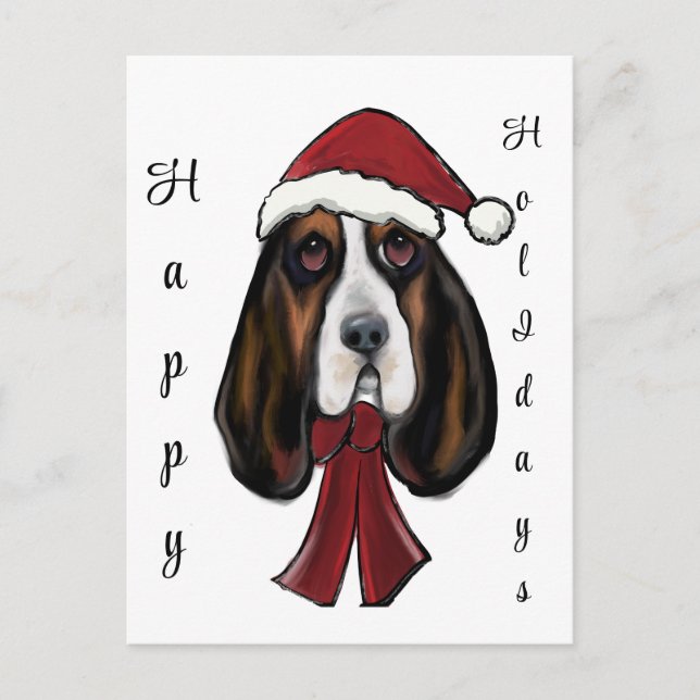 Carte Postale Basset Hound (Devant)