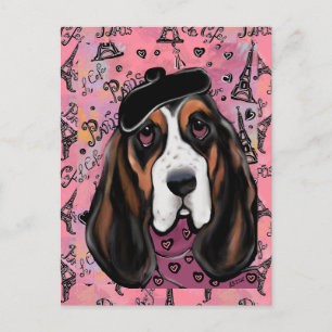 Carte Postale Basset Hound