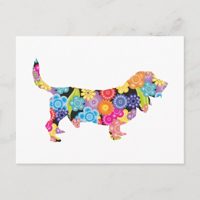 Carte Postale Basset Hound (Devant)