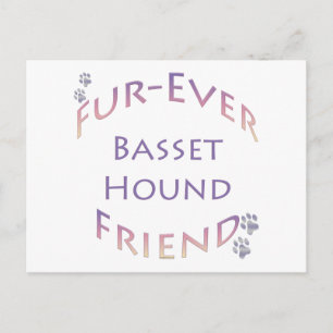 Carte Postale Basset Hound Furever