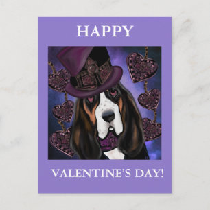 Carte Postale Basset Hound STEAMPUNK