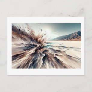 Carte Postale Bassin de Badwater dans la vallée de la Mort, 