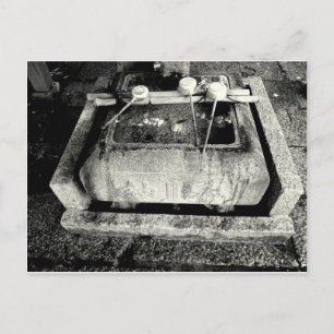 Carte Postale Bassin de pierre et Eau