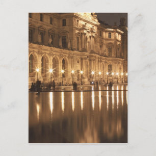 Carte Postale Bassin de réflexion au Louvre, Paris, France