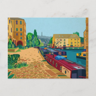 Carte Postale Bassin du canal de Sowerby Bridge