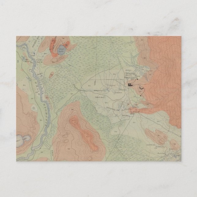 Carte Postale Bassin Firehole Geyser (Devant)