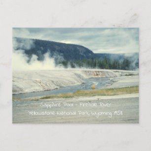 Carte Postale Bassin Saphir Rivière Firehole Yellowstone