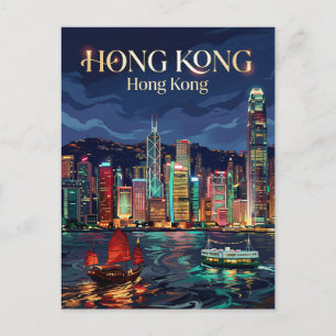 Carte Postale Bassin Victoria Hong Kong