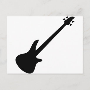 Carte Postale bassiste guitare basse