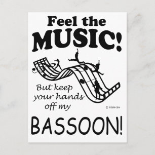 Carte Postale Bassoon Sent La Musique