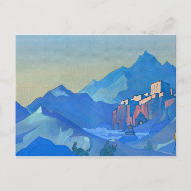 Carte Postale Bastion de l'Esprit, 1932 par Nicholas Roerich (Devant)