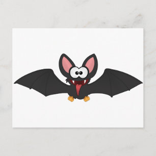 Carte Postale Bat d'Halloween drôle