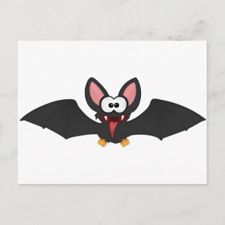 Carte Postale Bat d'Halloween drôle
