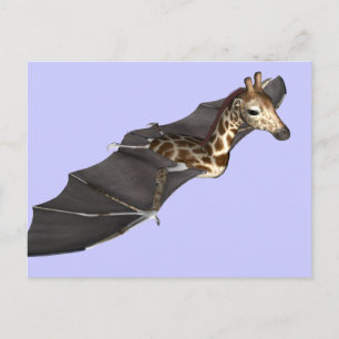 Carte Postale Bat Giraffe Hybrid