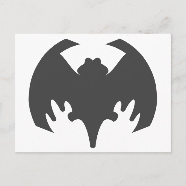 Carte Postale Bat Grey Le MUSÉE Zazzle Cadfts (Devant)