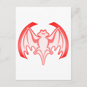 Carte Postale Bat Red Inv MUSÉE Zazzle Cadeaux
