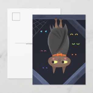 Carte Postale Bat Vampire d'Halloween