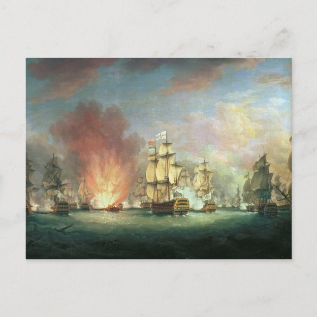 Carte Postale Bataille au clair de lune : bataille au large du c (Devant)