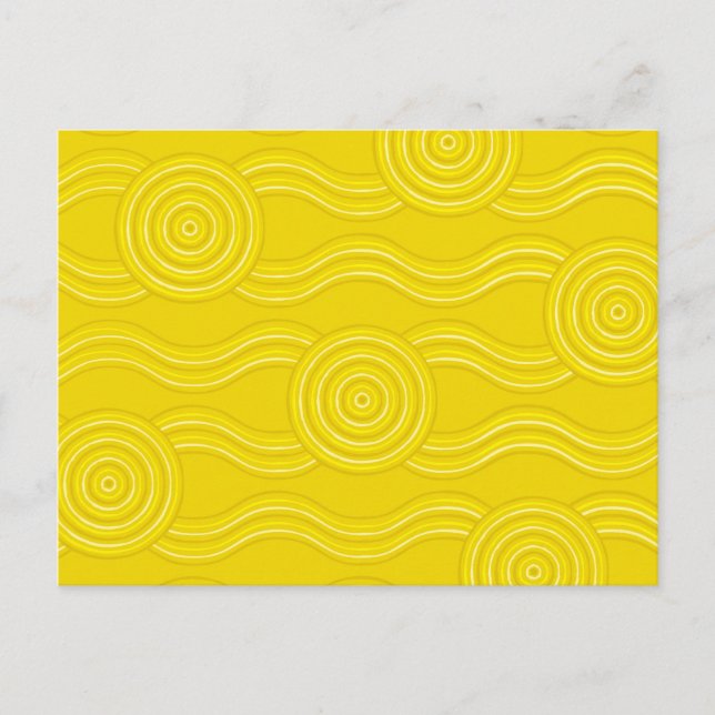Carte Postale Bataille d'art autochtone (Devant)