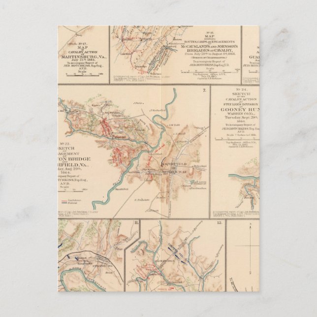 Carte Postale Bataille de Belle Grove (Devant)