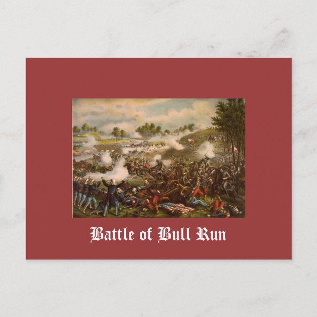 Carte Postale Bataille de Bull Run (Devant)