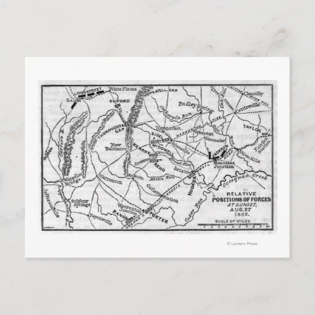 Carte Postale Bataille de Bull Run (Devant)