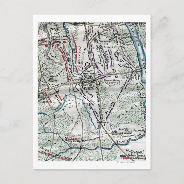 Carte Postale Bataille de Chancellorsville 2 (Devant)