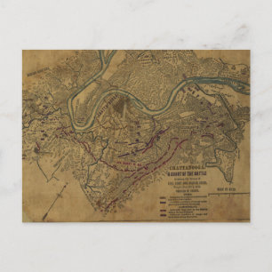 Carte Postale Bataille de Chattanooga