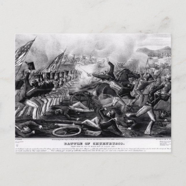 Carte Postale Bataille de Churubusco (Devant)