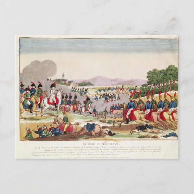 Carte Postale Bataille de Friedland, 14 juin 1807 2 (Devant)