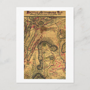 Carte Postale Bataille de Gettysburg