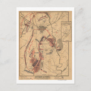 Carte Postale Bataille de Gettysburg 4
