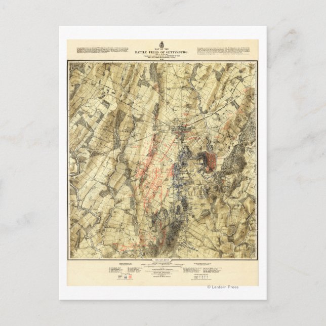 Carte Postale Bataille de Gettysburg 5 (Devant)