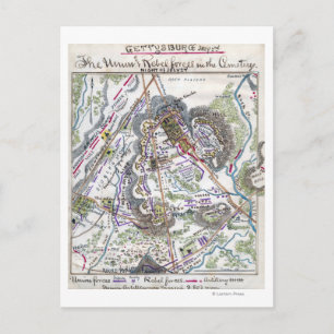 Carte Postale Bataille de Gettysburg 6