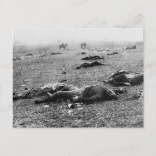 Carte Postale Bataille de Gettysburg ~ Moisson de la mort Juille