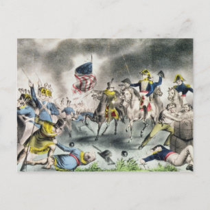 Carte Postale Bataille de la Nouvelle-Orléans, pub.Nathaniel Cur